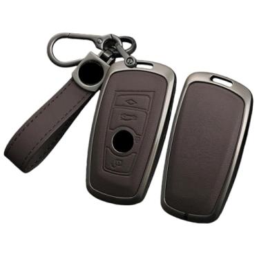 Imagem de Liga carro remoto chave caso capa compatível com bmw 1 2 3 4 5 6 7 série x1 x3 x4 x5 x6 f36 f25 f26 f30 f34 f10 f07 f20 z10 g30 f15 f16(Brown 1 PC)