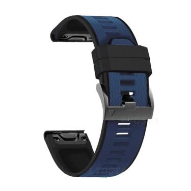 Imagem de TPUOTI 22 26 mm Pulseira de silicone para Garmin Fenix 7 7X 6X 6 Pro 5X 5 Plus 3HR 935 Descent Mk2 Pulseira Acessório de Liberação Rápida (Cor: I, Tamanho: 26mm Para Fenix 5X 5XPlus)
