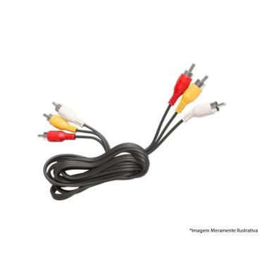 Imagem de Cabo Audio/Video 3Rca+3Rca Blister
