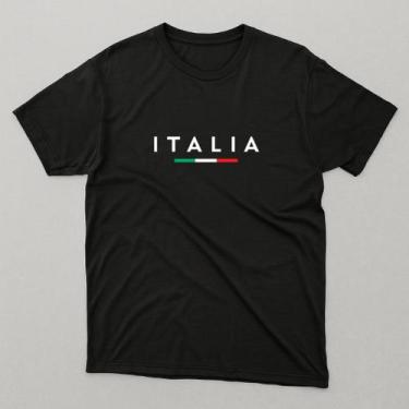 Imagem de Camiseta Itália Streetwear Algodão Premium Camisa Minimalista Europe S