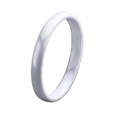 Imagem de Aliança De Casamento Hipoalergênica De Cerâmica 3mm De Largura, Anel M