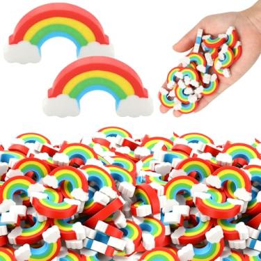Imagem de Borracha arco-íris a granel lindas mini borrachas 3D do dia de São Patrício, borracha para sala de aula, novidade para lembrancinhas de festa, crianças, estudantes, professores, recompensas, presentes