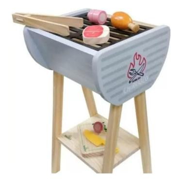 Imagem de Churrasqueira Infantil De Madeira Brinquedo Lúdico Newart