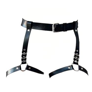 Imagem de Peitoral ajustável para o corpo – couro sintético e liga | Peitoral sexy para pernas, cintura, sutiã e corrente corporal para mulheres, Adjustable, Couro, Sem Pedra Preciosa