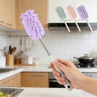 Imagem de Espanador de microfibra, adequado para limpeza de mesas, carros, janelas, móveis e ventiladores de teto com um mastro extensível