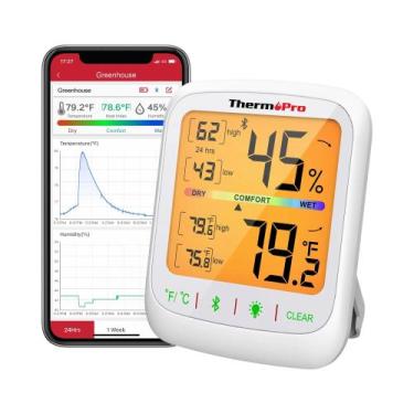 Imagem de Termômetro E Higrômetro Sem Fio Bluetooth ThermoPro TP359, Monitor De 