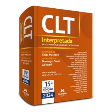 Imagem de Clt Interpretada - 15Ed/24 - Artigo Por Artigo, Parágrafo Por Parágrafo