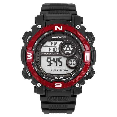 Imagem de Relógio Mormaii Masculino Action Vermelho(A) - MOLCDAAXR/8R-Masculino