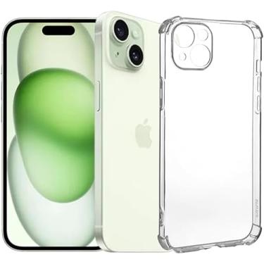 Imagem de Capa Anti Impacto Transparente para iPhone Slim TPU Premium Proteção Câmera Bordas Elevadas Encaixe Preciso Toque Suave Resistente Capinha Anti shock Segura Case Anti Queda