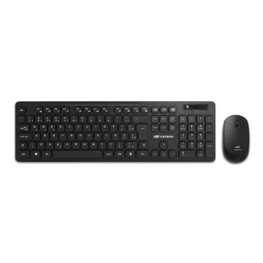 Imagem de Kit Teclado E Mouse Wireless (s- Fio) C3tech K-w20bk 1000dpi Abnt2 - Preto