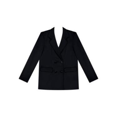 Imagem de Blazer Alfaiataria Oversized com Abotoamento Duplo-Feminino