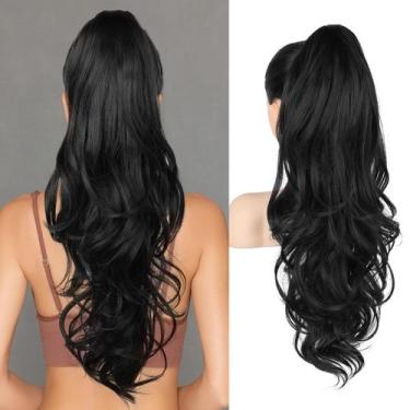 Imagem de Extensão de rabo de cavalo Flufymooz de 26 polegadas de comprimento, o