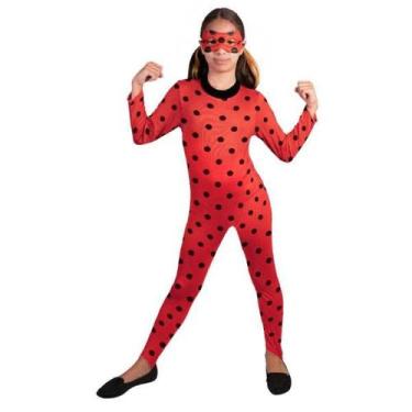 Imagem de Fantasia Infantil Premium Ladybug Roupa com Máscara Original - Super M