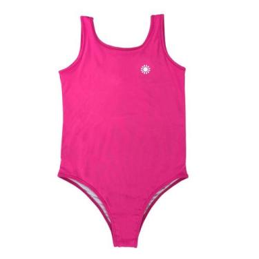 Imagem de Maiô Natação Malha Uv Forrado Menina Praia Piscina Infantil - Fofotinh