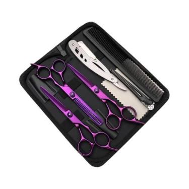 Imagem de Tesoura Profissional De Cabeleireiro Em Aço Japonês 440C De Alta Quali