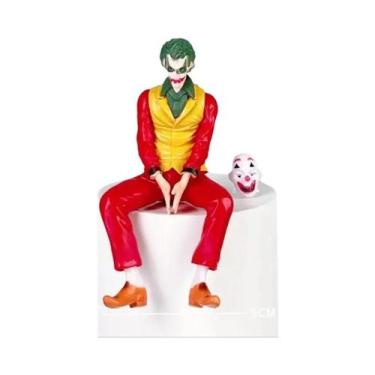 Imagem de Boneco Colecionável Joker Heath Ledger 10cm Sentado, Escultura Para De