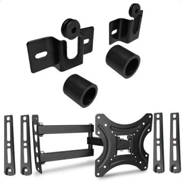 Imagem de Kit Suporte Articulado para TV 32 a 55 Polegadas Suporte Fixo Universa