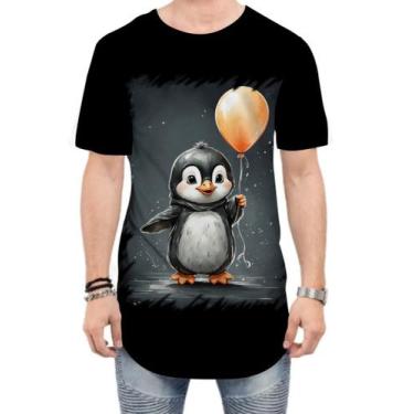 Imagem de Camiseta Longline Bebê Pinguim com Balões Crianças 16 - Kasubeck Store