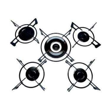 Imagem de Espalha Chama E Grade Fogão Cooktop Fischer 1743 Modelo Novo