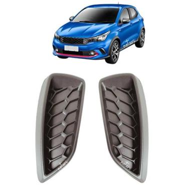 Imagem de Par Moldura Parachoque Argo 2017 2018 2019 2020 2021 Fiat - Notari Aut