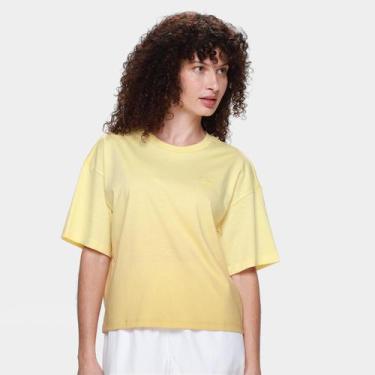 Imagem de Camiseta Lacoste Casual Feminina, Amarelo, G