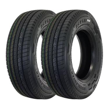 Imagem de Kit 2 Pneus DoubleStar Aro 17,5 235/75R17,5 DSRS01 18 Lonas 143/141J Liso