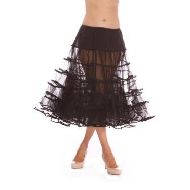 Imagem de Saia íntima midi leve Malco Modes de tule para mulher
