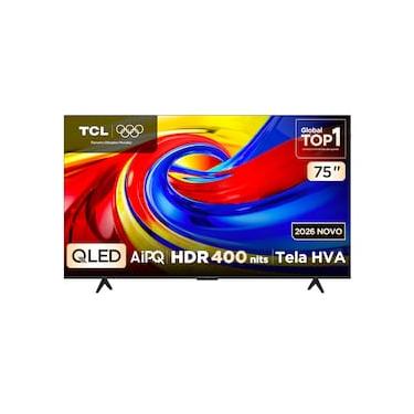 Imagem de Smart TV 75” 4K QLED TCL 75P7L Google TV até 120Hz Dolby Vision Atmos