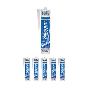 Imagem de Kit 6 Adesivo Silicone Maxx Acetico P Aquario 280g Tekbond