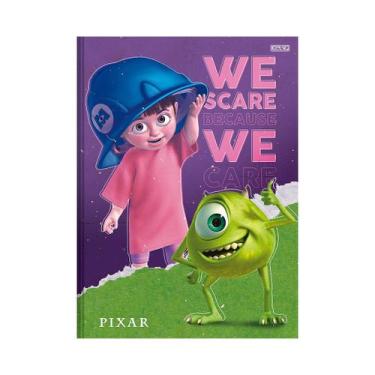Imagem de Caderno Pixar 1/4 Brochura Costurado Capa Dura 80 Folhas, Violeta escu