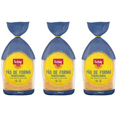 Imagem de Kit 3 Pão Forma Tradicional Sem Glúten Vegano Schar 200g
