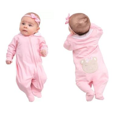 Imagem de Tip Top Macacão Longo Paraiso Bebê Menina Enxoval Ref. 11802