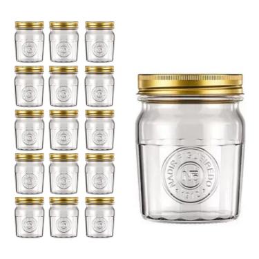 Imagem de Pote Americado Vintage Retro Tampa Biscoito 500ml Nadir 15Un