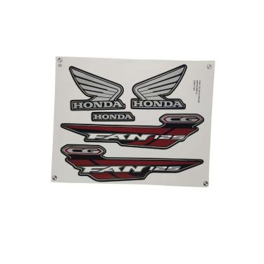 Imagem de Kit Jogo Adesivo Faixa Cg 125 Fan Es Esd 2015 Preto