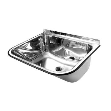Imagem de Tanque de Parede Docol Monobloco 55x45 017042CH Inox Alto Brilho