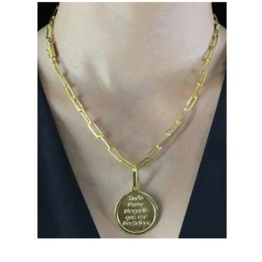 Imagem de Cordão Cartier de quina + pingente de moeda antiga estiloso