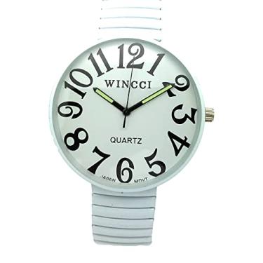 Imagem de Pulseira elástica masculina Jumbo Big Numbers Fashion Watch Wincci