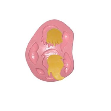 Imagem de Molde De Silicone Cabelo Franja Boneco Boneca