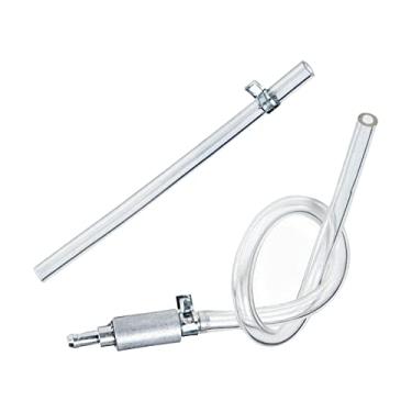 Imagem de MOOKEENONE 1 x tubo de óleo de 8 mm, melhor mangueira de tubo de óleo de combustível a gasolina para motocicleta torneiras de 8 mm 45 cm com clipes liberação de freio hidráulico