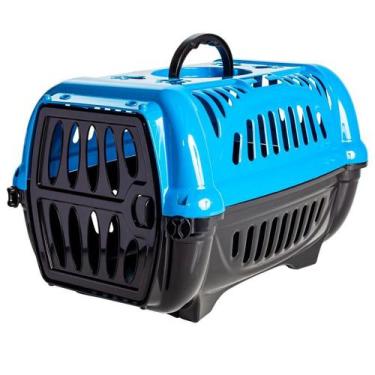 Imagem de Caixa De Transporte N1 Para Animais De Pequeno Porte Jel Plast Azul