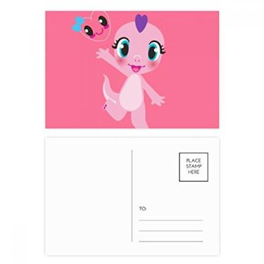 Imagem de Conjunto de cartões postal Dinosaur Kingdom Love You, cartão de felicitações por correio de aniversário