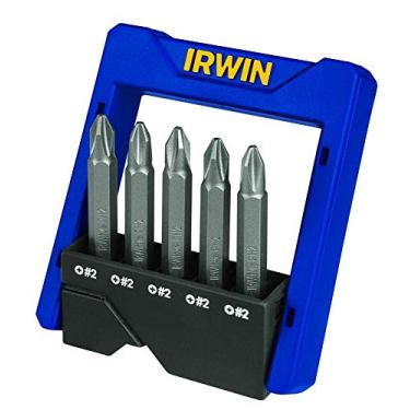 Imagem de IRWIN Conjunto de Pontas para Parafusadeira Power Bit Fenda Cruzada PH2 de 5 Peças 1865323