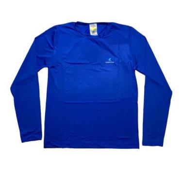 Imagem de Camiseta Com Proteção Uv+ Mar&Cia Adulto - Azul Royal - Mar & Cia
