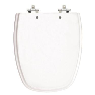Imagem de Assento Sanitário Monte Carlo Branco Tampa para Vaso Deca de Madeira Laqueada