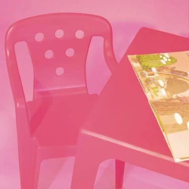 Imagem de Kit Mesinha + 2 Cadeiras Infantil Rosa - Mor