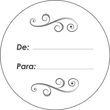 Imagem de Etiqueta Adesiva De Para 01 Redonda 3 cm 50 un.