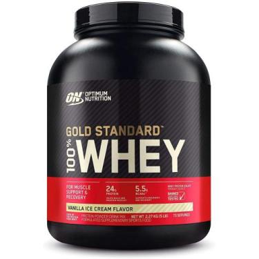Imagem de Whey Protein 100% Gold Standard, Optimum Nutrition, Baunilha 2,27Kg -