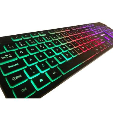 Imagem de Teclado Gamer Rgb Led Teclas De Chocolate Para Computador
