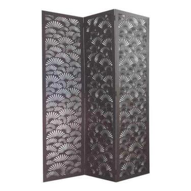 Imagem de Biombo 3 Folhas 129X180cm Mdf Modelo 25 Rustico Vazado