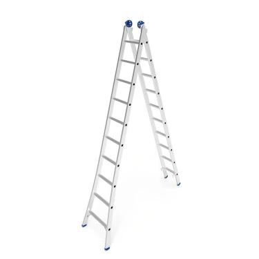 Imagem de Escada Extensiva de Alumínio Mor 2x10 Degraus